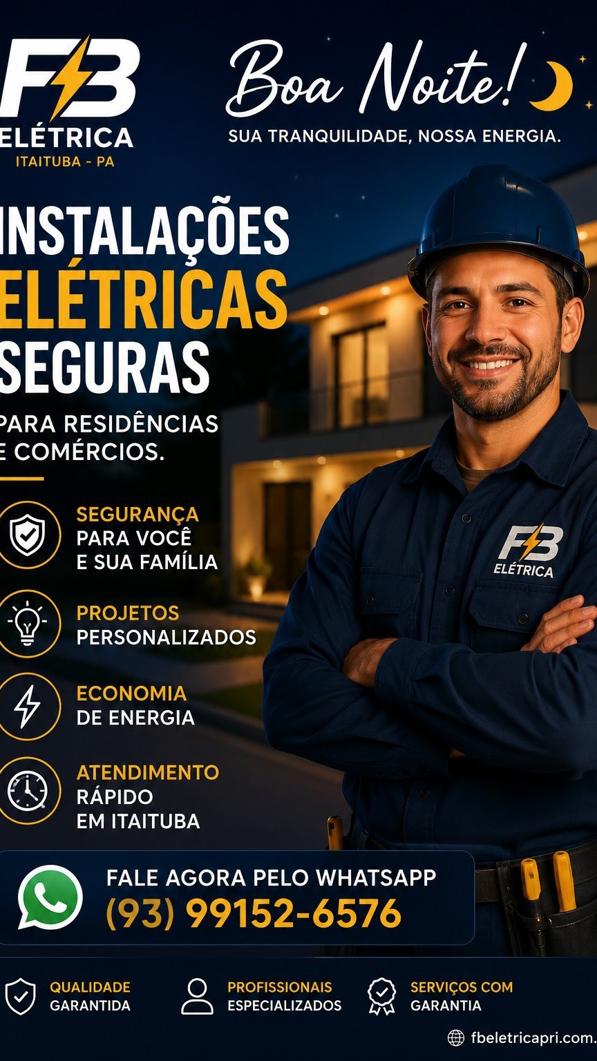 Serviço profissional da FB Elétrica